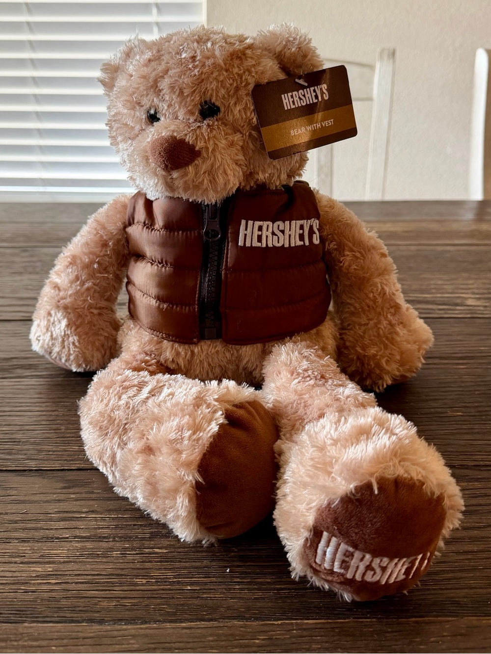 NEW Hershey’s Bear w Vest Brown Stuffy Plush Toy Animal Chocolate Collectible